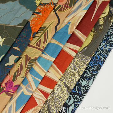 Print Woven 100% Cotton Poplin Fabric
